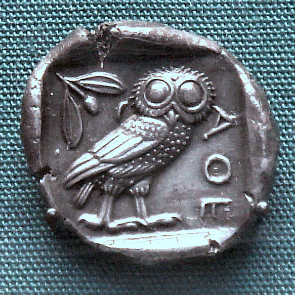Athenian coin depicting an owl